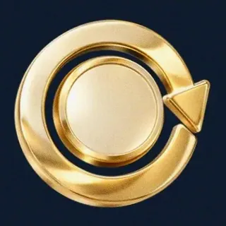 Gold circular arrow — CuntSpin